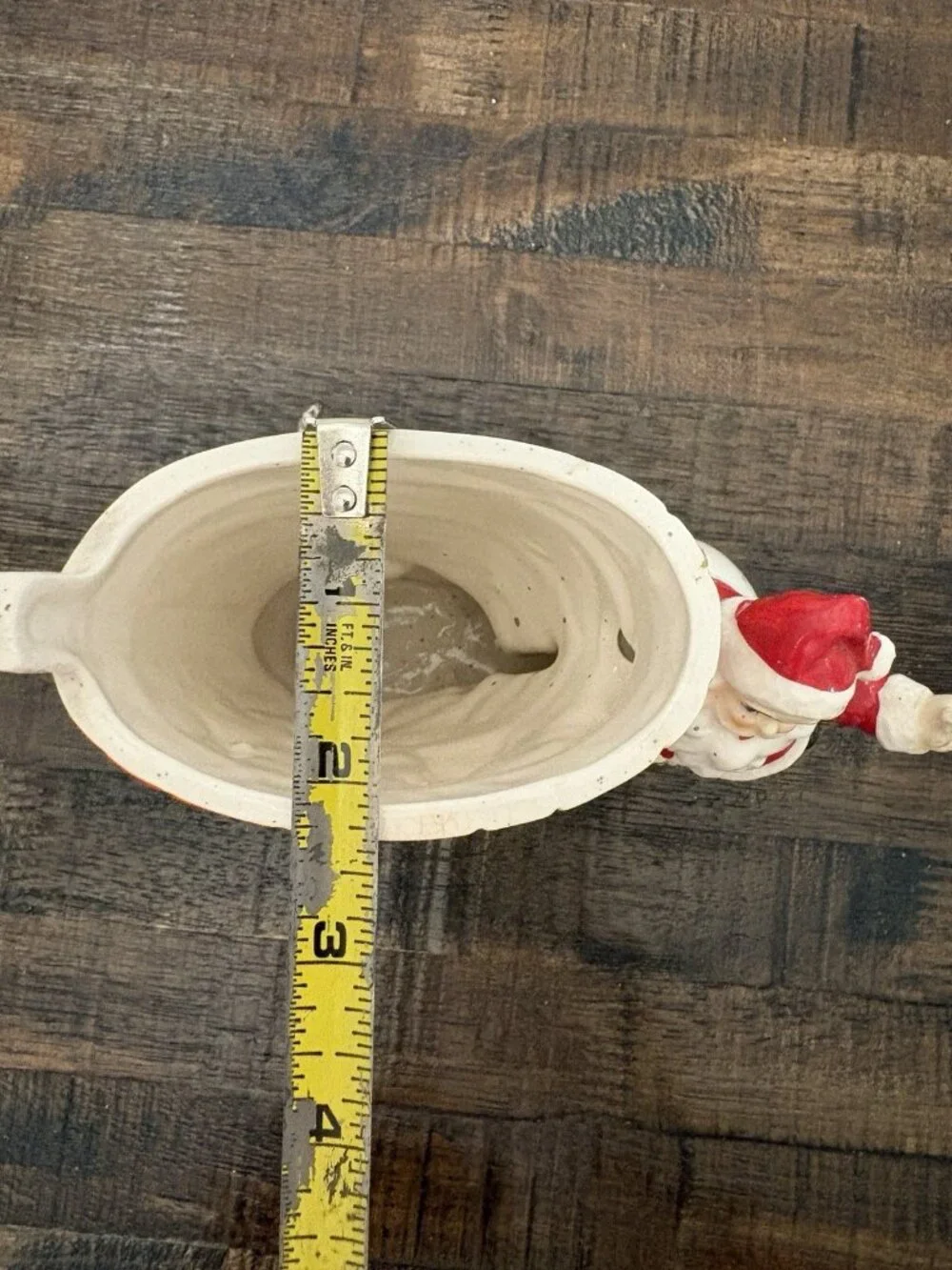 Vintage Ceramic Christmas Boot Santa Gifts 1940’s Decor Vase